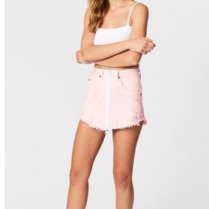 LF Pink Carmar Denim Skirt